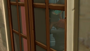 Bartender giving head