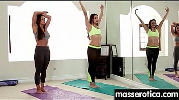 Gorgeous masseuse explores the body of a sexy lesbian beauty 4