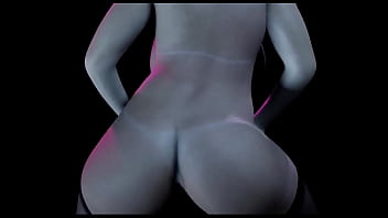 Striptease with a hot cougar with big tits that dances with music 3d porn