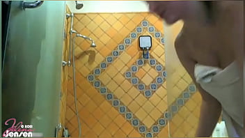 Solo shower time jelena jensen plays with her tits & trimmed pussy