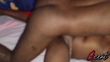 Ebony couple have passionate sex