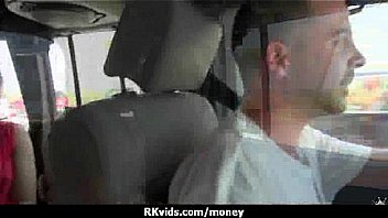 Desperate teen naked in public and fucks to pay rent 22