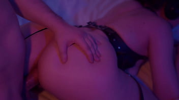 Lewd guy piss on tits his woman's and ass fuck her