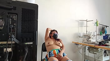 I caught my stepsister doing homemade porn real amateur