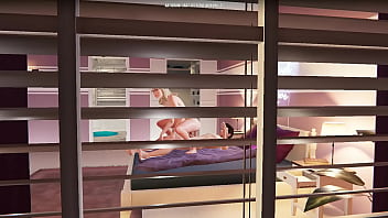 House party blonde with glasses