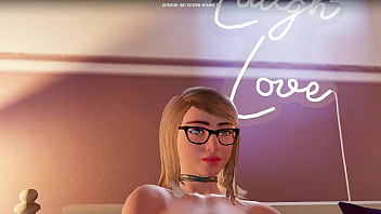 House party blonde with glasses