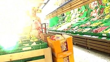 Dirty yellow haired girl drilled outdoor