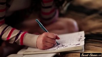 Teenage babe creamed by horny professor