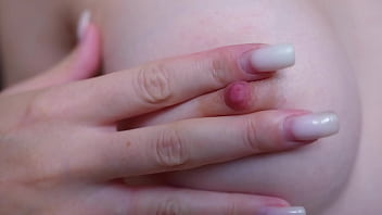 Small tits and nipples play close up