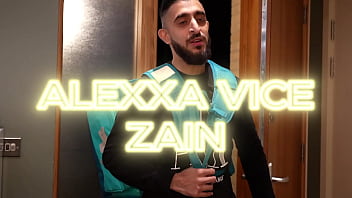 The dirty delivery driver with zainxx interracial hard fucking drool anal deep throating and facial cum swallow finish