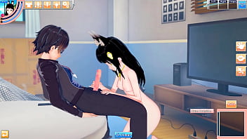 Nagato sucks and fucks lucky guy