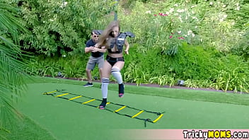 Beautiful sporty milf uniform fetish fuck