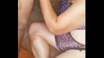 My 70 year old mature milf boss giving me a good blowjob