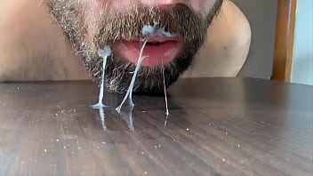 Cum In My Mouth And On My Beard Down It Goes Yummy thumbnail