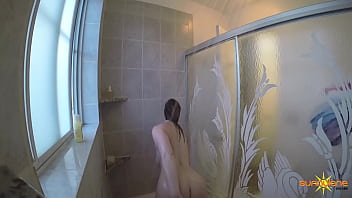 Watch the sexy clip of sunny lane taking the hottest shower ever