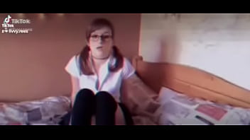 Uniform girl for fun online with big men