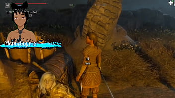 Skyrim b and l mod doing some fucking near a camp and it is beautiful