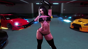 Curvy milf rosanna in tight black outfit posing solo in parking lot Curvy milf rosanna in tight black outfit posing solo in parking lot