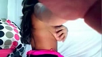 Natural big tits teen rubs clit on webcams