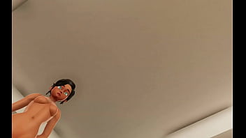 Elise peepshow hentai game porn photo shooting with a cute brunette with blue eyes