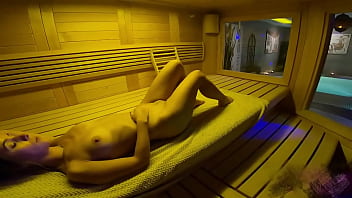 Steamy sauna big ass babe gets pounded hard