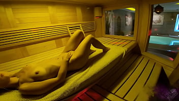 Steamy sauna big ass babe gets pounded hard