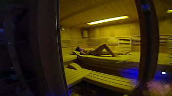 Steamy sauna big ass babe gets pounded hard