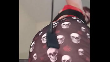 Riding crop all over ass spank tit spank