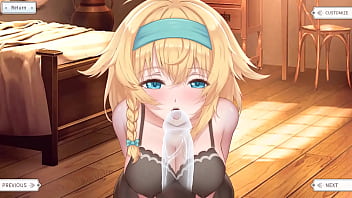 Cute sweet girl was fucked by a huge cock hentai game animation