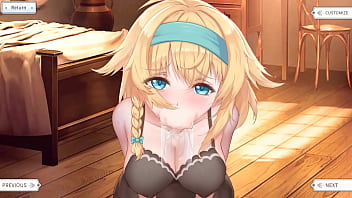 Cute sweet girl was fucked by a huge cock hentai game animation