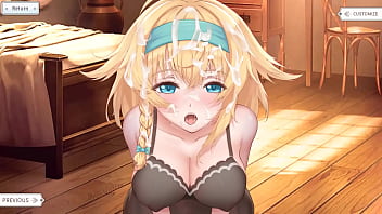 Cute sweet girl was fucked by a huge cock hentai game animation