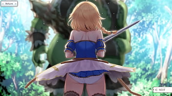 Cute sweet girl was fucked by a huge cock hentai game animation