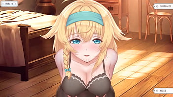 Cute sweet girl was fucked by a huge cock hentai game animation