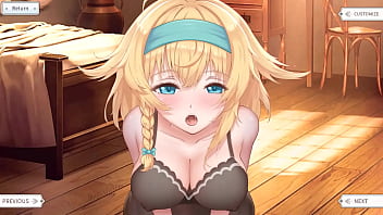 Cute sweet girl was fucked by a huge cock hentai game animation