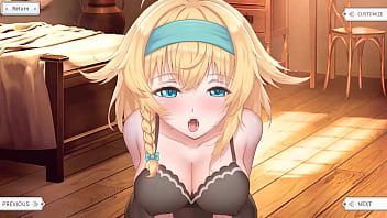 Cute sweet girl was fucked by a huge cock hentai game animation