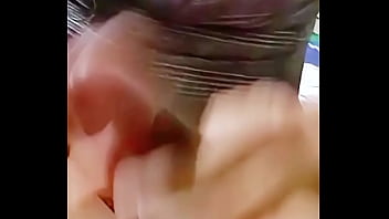 The neighbor visits me to give me a good handjob and lets me play with her ass and pussy