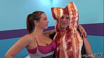 Bacon costumed dan porks tory lane