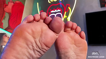 Wiggling toes on the table in front of your face