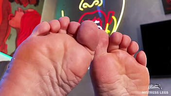 Wiggling toes on the table in front of your face