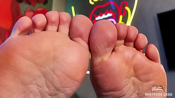 Wiggling toes on the table in front of your face