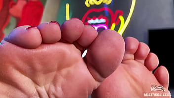 Wiggling toes on the table in front of your face