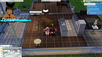 Sims 4 revisting the sims and having a milf and a goth milf live together and have sex with different people