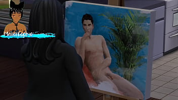 Sims 4 revisting the sims and having a milf and a goth milf live together and have sex with different people