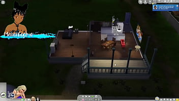 Sims 4 revisting the sims and having a milf and a goth milf live together and have sex with different people