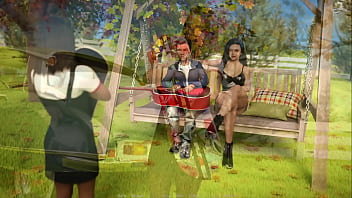 Сделал куни тёте в душе