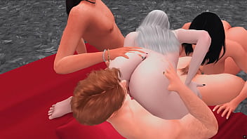 Hardcore orgy in the basement of the club big cocks tear pussies