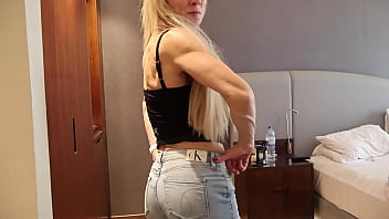 Strutting in denim ending in nothing gianna’s ck runway