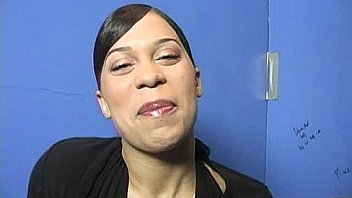 Sexy wild lady deepthroats at gloryhole 8