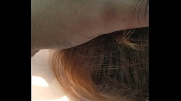 Getting a bj in her g strings