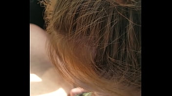 Getting a bj in her g strings